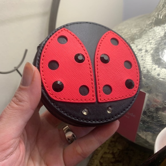 kate spade Handbags - Authentic KATE SPADE Saffiano ladybug zip coincase